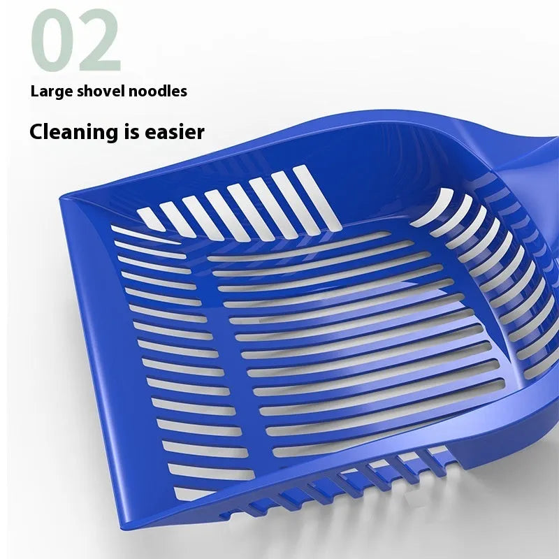 PP plastic cat litter scoop in red, yellow, or blue colours, small or medium size options