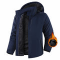 Autumn winter couple outdoor wind coat in beige, waterproof and breathable for hiking and camping