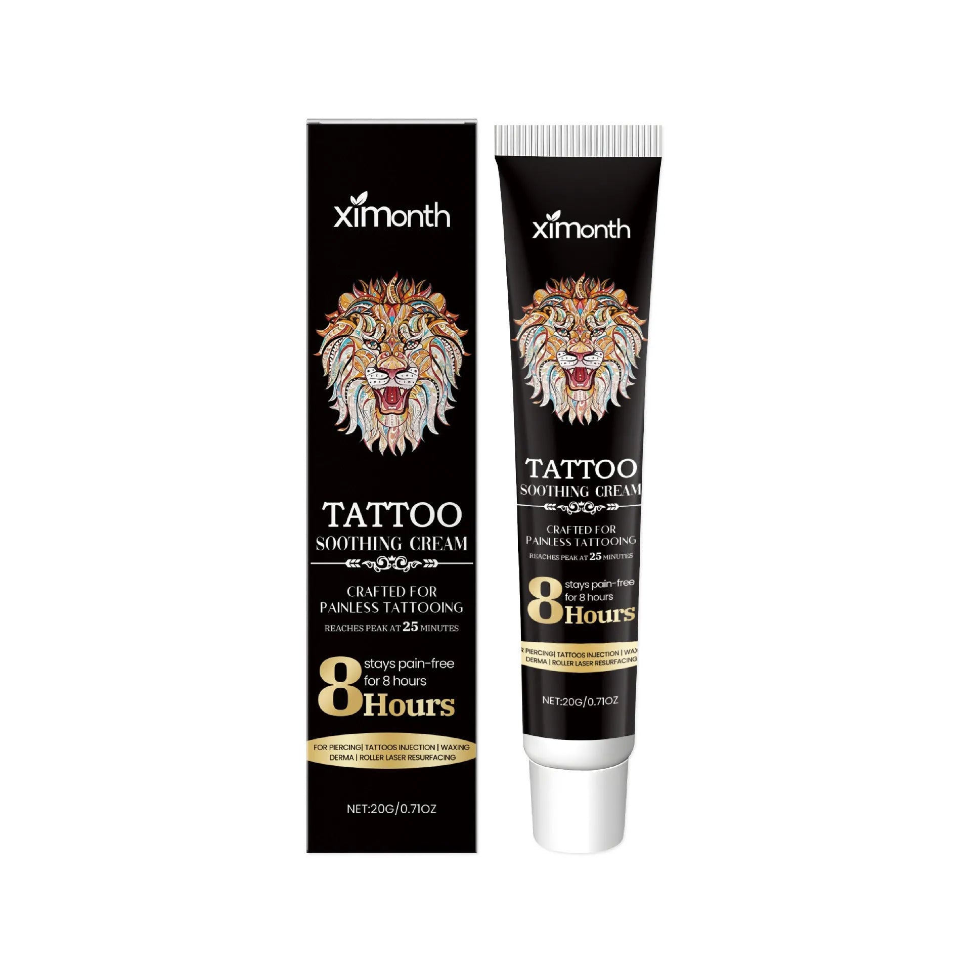 20g tattoo soothing neck cream container for gentle cleaning and aftercare treatment