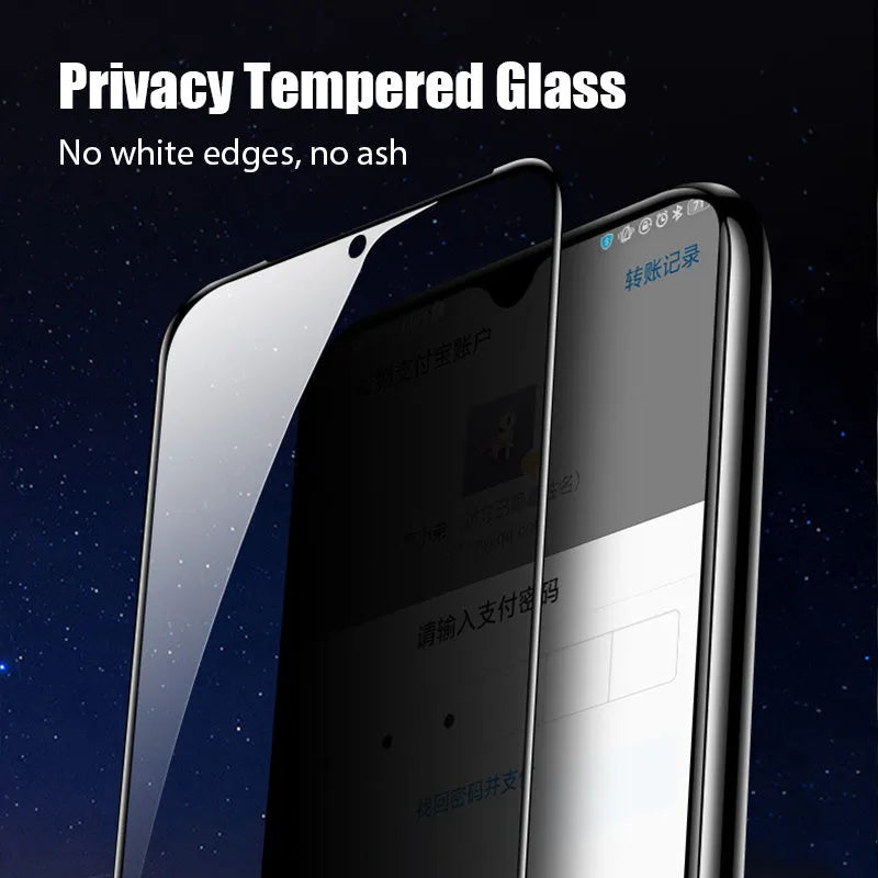 Anti-spy privacy screen protector for Xiaomi Poco and Redmi Note smartphones