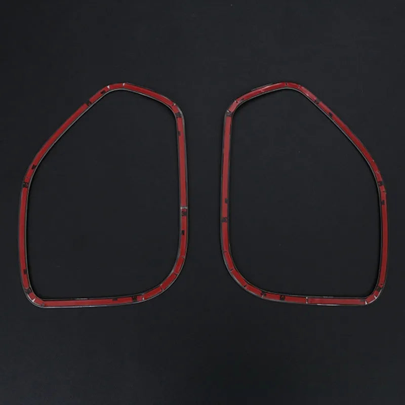 Silver stainless steel audio frame trim for Toyota Roox 40 Series interior doors