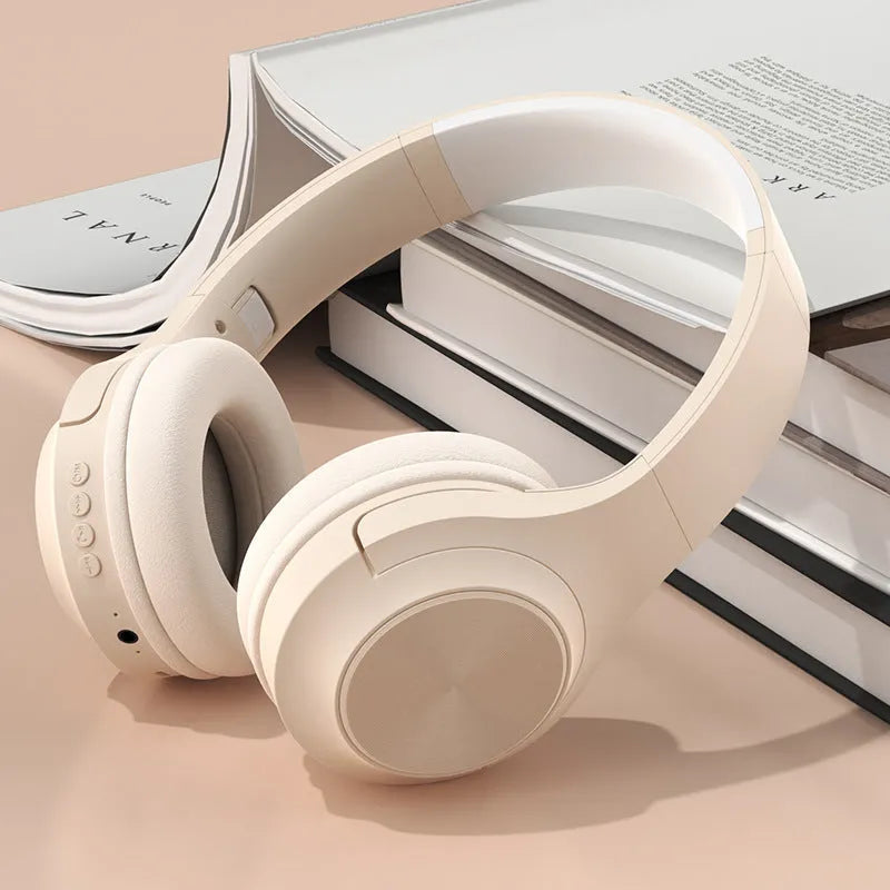 Creative design wireless Bluetooth headset in ivory white, chalk black, or youth green colours