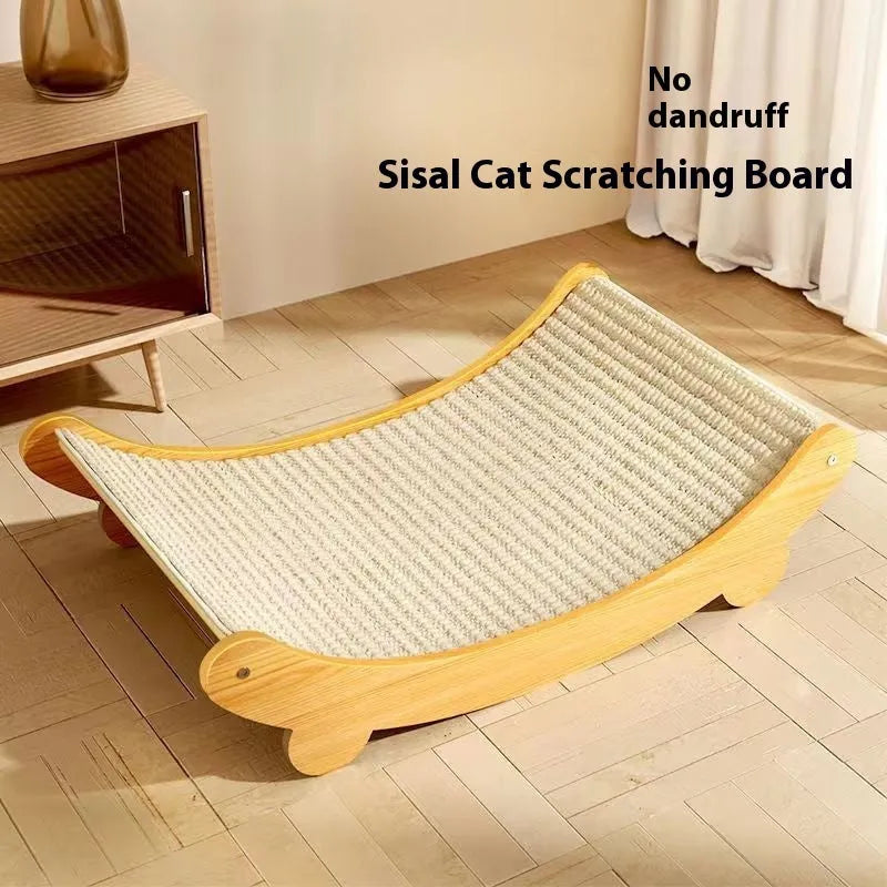 A sisal blanket cat scratch board in a pastoral style, designed to be wear-resistant.