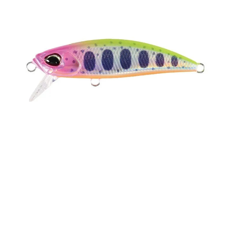 Tossing Japanese 48mm Mino fishing lure for Mandarin fish and Snakehead in soft plastic construction