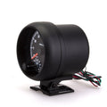 Automotive tachometer with blue pointer display measuring 95mm diameter for 12V vehicle installation