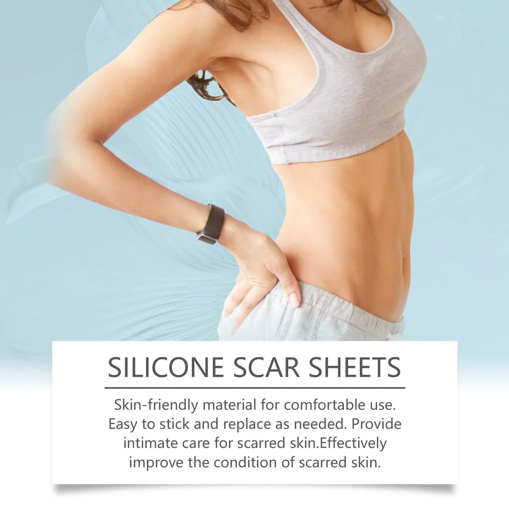 One roll of silicone scar patch with mint leaf extract gel for scar management