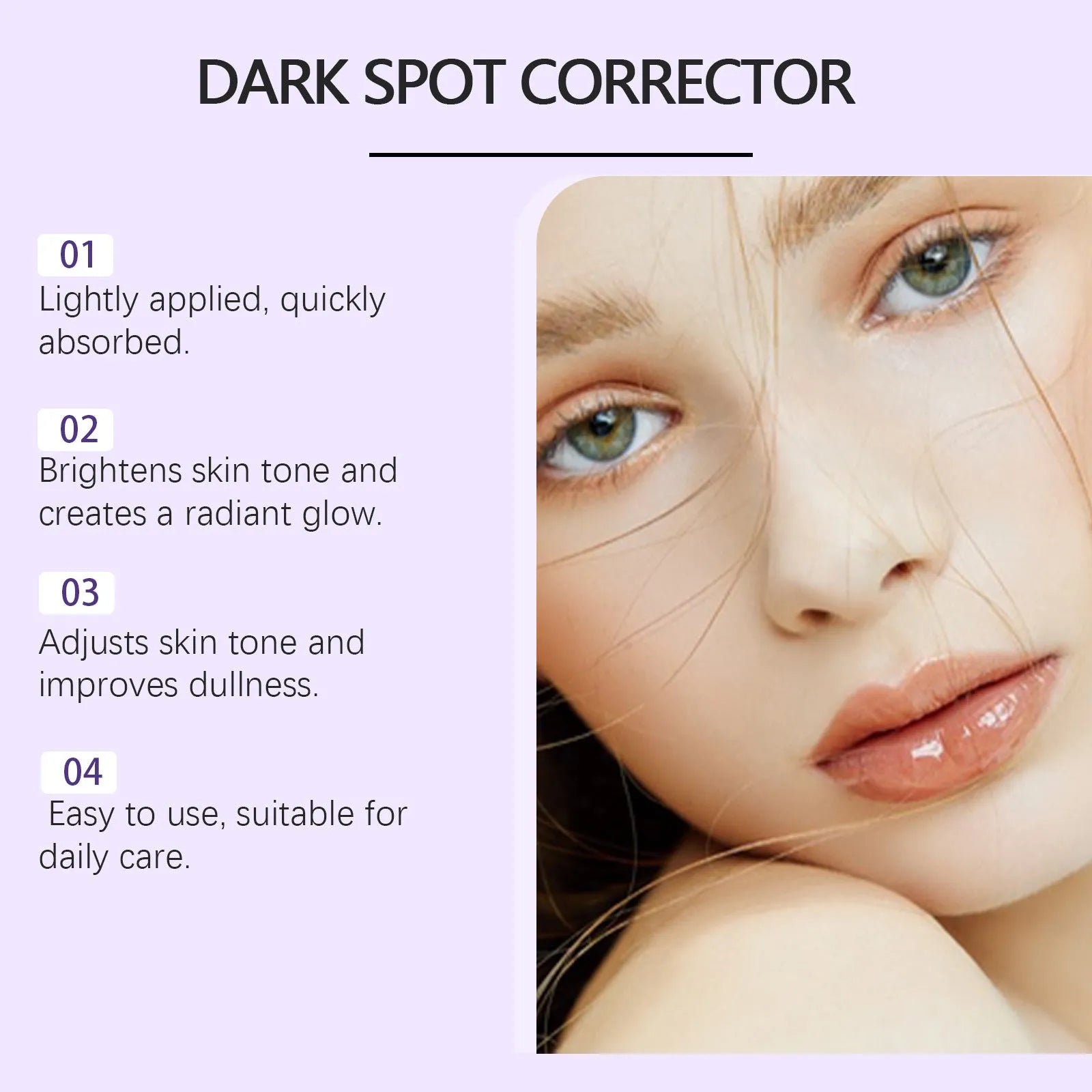 Skin care cream tube showing 50g daily moisturiser with water-oil balance and pore refining properties