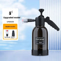 Black 2L foam watering can sprayer with switch lock and aluminium rod for garden and car cleaning