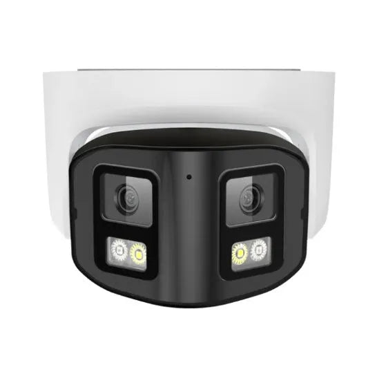 4MP dual-lens IP CCTV camera with panoramic safety belt mounting system
