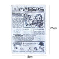 Tearproof rubber dog toy with playing card designs J, K, Q and newspaper motif with squeaking sound feature