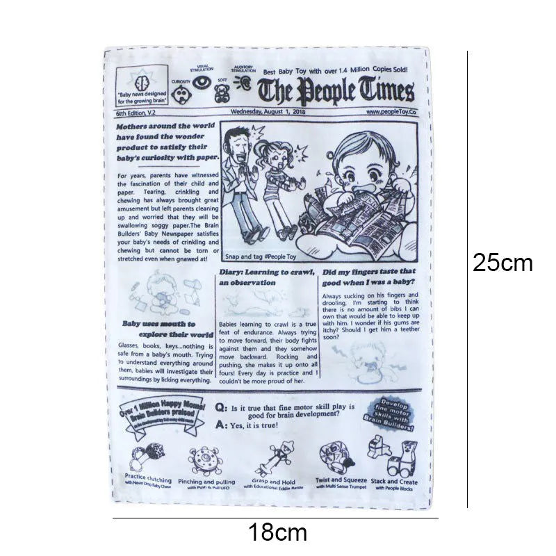 Tearproof rubber dog toy with playing card designs J, K, Q and newspaper motif with squeaking sound feature