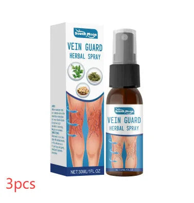 30 ml bottle of herbal body care spray with botanical ingredients.