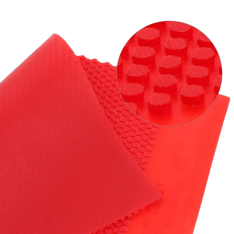 Single uncut sheet of black table tennis rubber for racket replacement