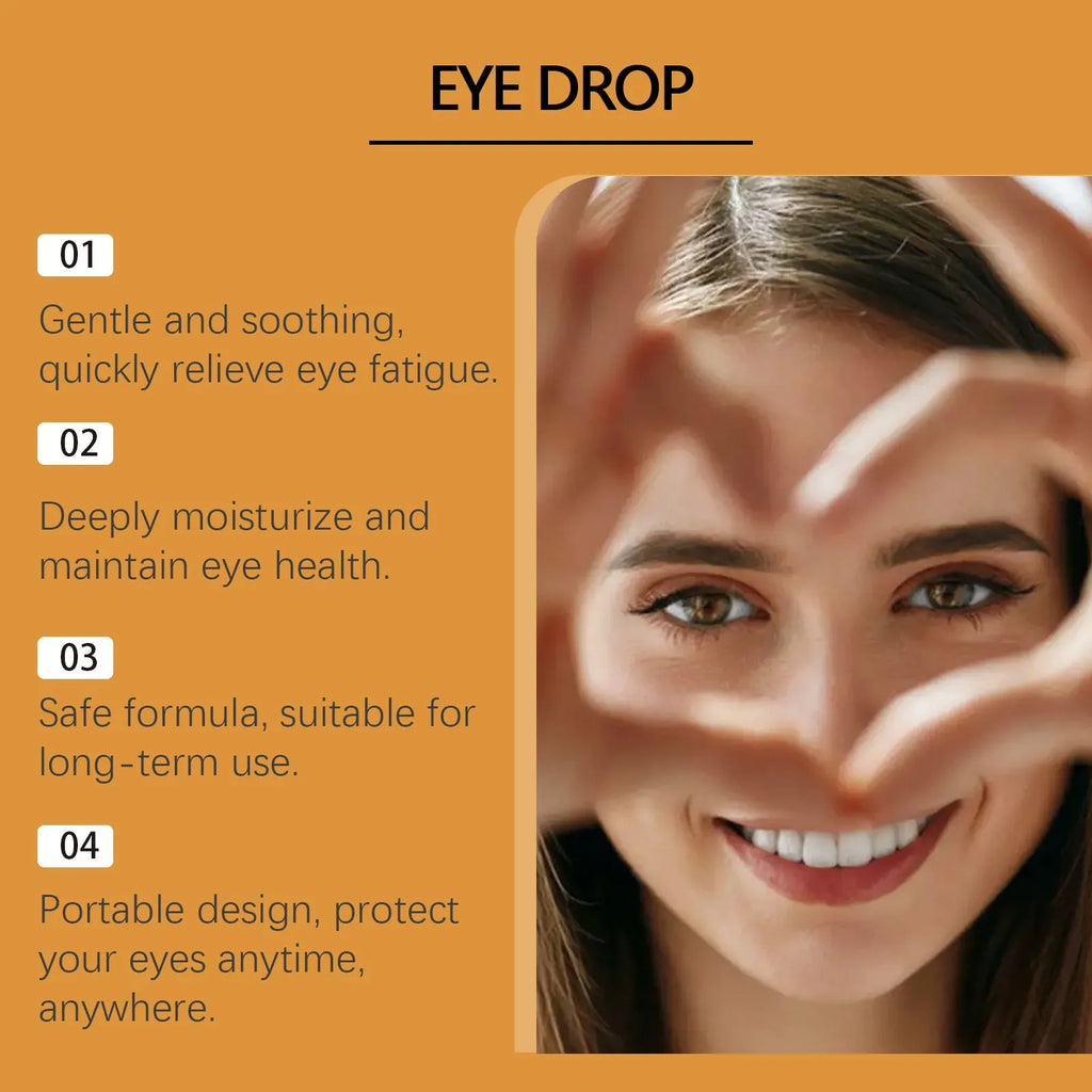 15ml bottle of honey eye drops with dropper for relieving dry eyes and fatigue