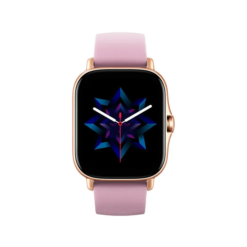 GT20 black smart watch with 1.75-inch touch screen on a silicone wrist band.