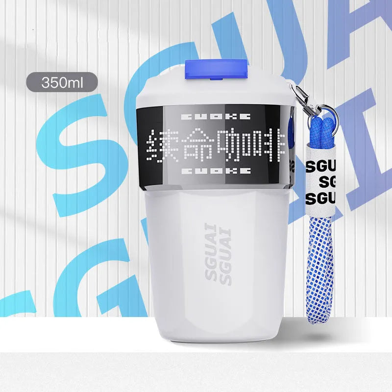 Portable stainless steel espresso cup with 50mL capacity in Japanese design style