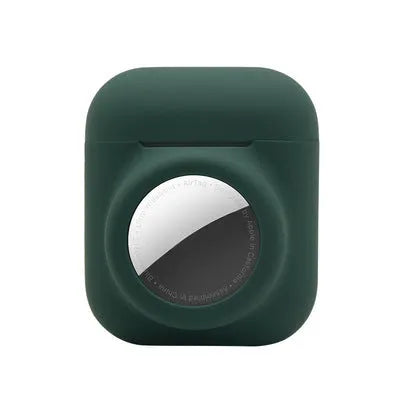 Silicone flip cover protective case for Apple AirTag in multiple colour options.