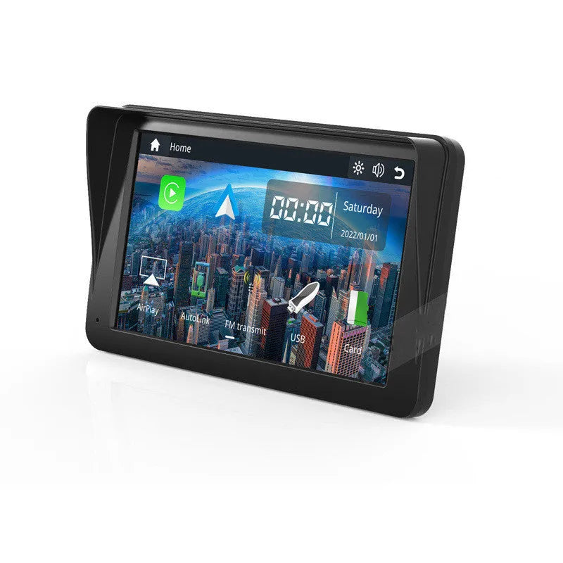 7 inch portable car smart display with wireless Carplay and retractable windshield mount