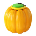 Small green plastic dog ball with pumpkin design for chew toy and training