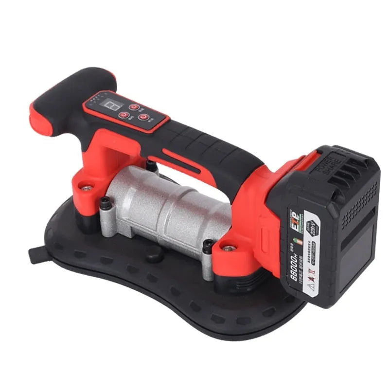 21V electric tile laying machine with automatic paste application system and adjustable working width