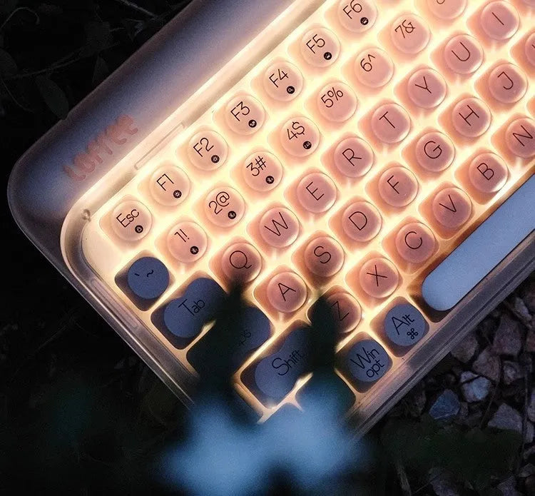 Liquid foundation colour wireless mechanical keyboard, mouse, calculator, and pickup light office bundle