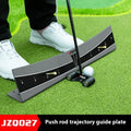 Adjustable golf putting swing balance trainer made from white PVC.