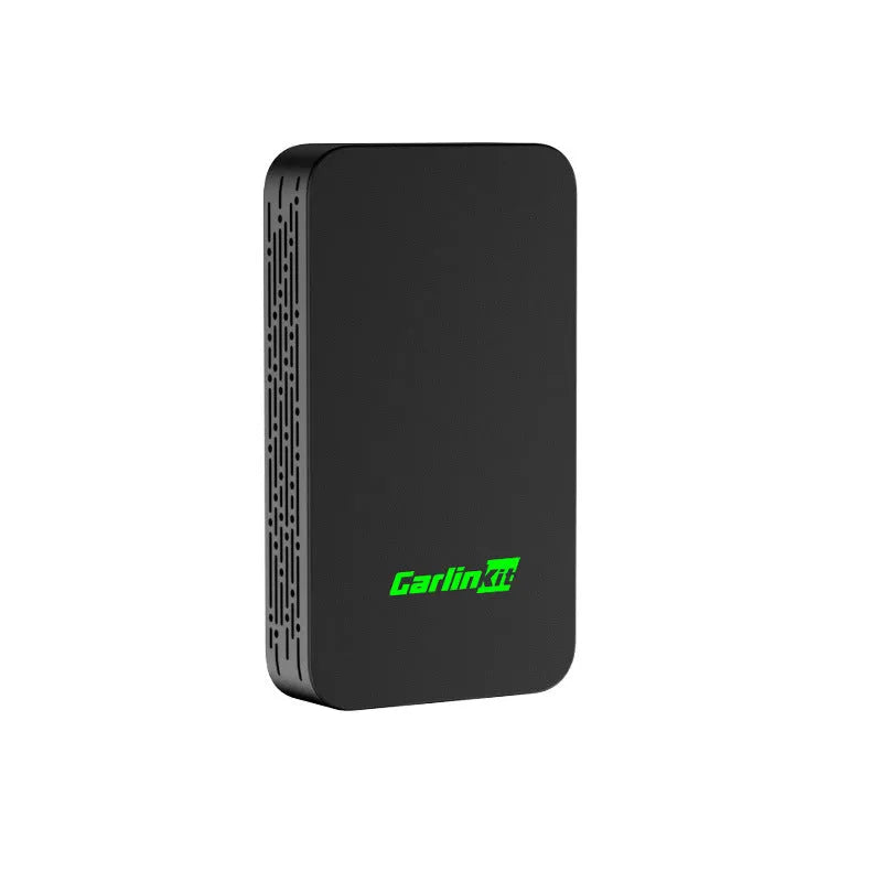 Car audio and video entertainment box with dimensions 76mm by 43mm showing data cable connections