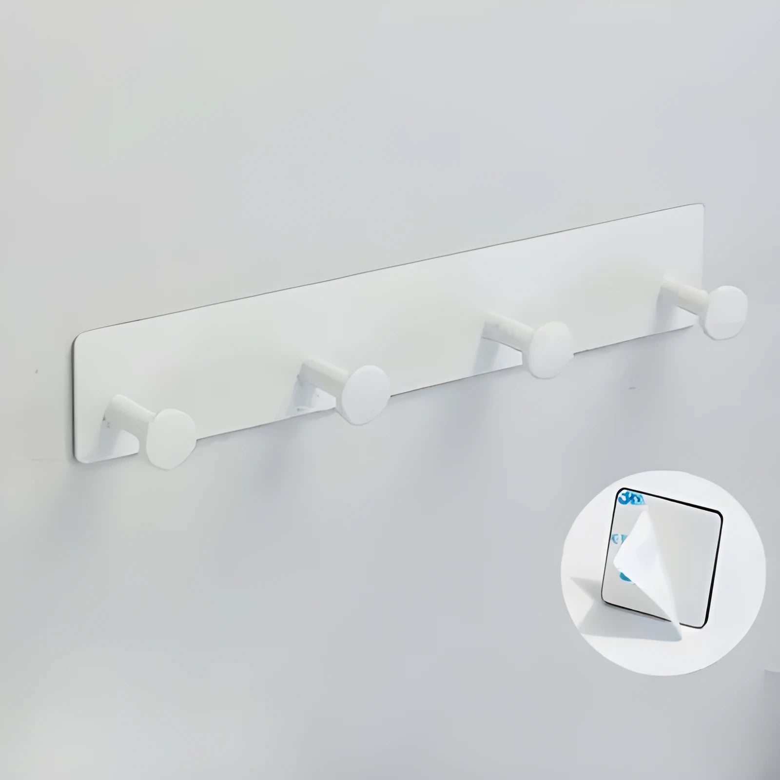 Mushroom design screwless wall hook with multiple arms for punch-free mounting