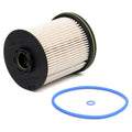 Vauxhall Opel Astra K diesel fuel filter element measuring 106mm height with 88mm and 90mm outer diameters