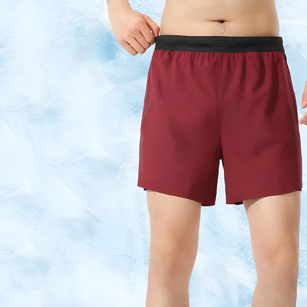 Men's black polyester basketball shorts with low-waist design and short length for athletic wear