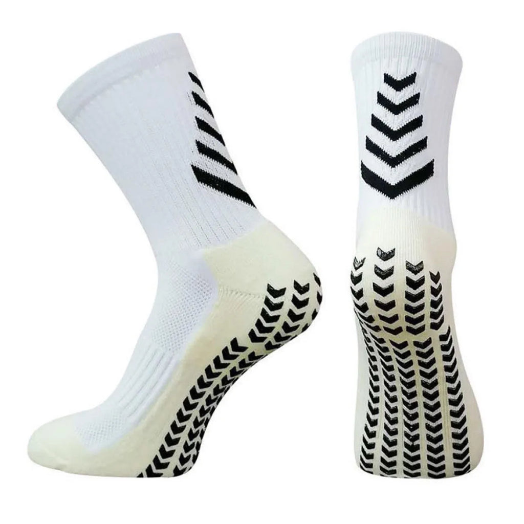 Men's athletic running socks with non-slip silicone grip in multiple colour options