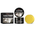 100g leather cleaning cream bottle with applicator sponge for furniture and car interiors