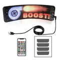 Flexible LED screen for car rear windshield with Bluetooth control and USB power