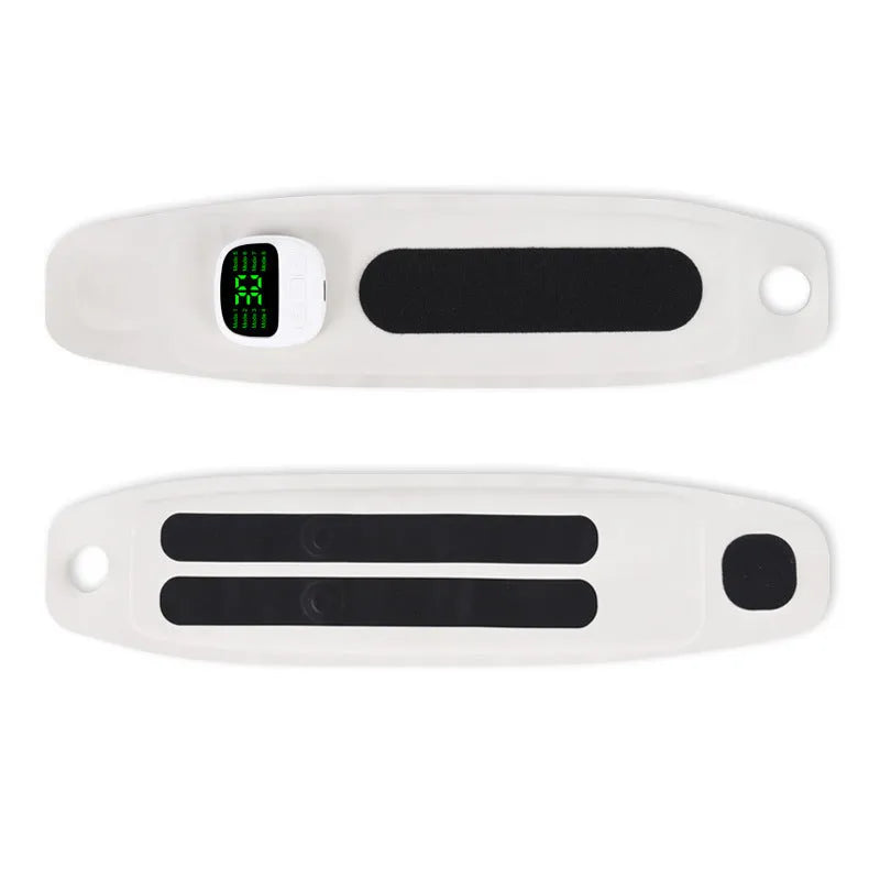 Tendon sheath adjustable hand massage instrument with wrist strap in beige, blue, navy blue or heated Lycra options.