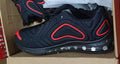 Men's black casual lace-up sneakers with a thick sole and round toe, shown on a white background.
