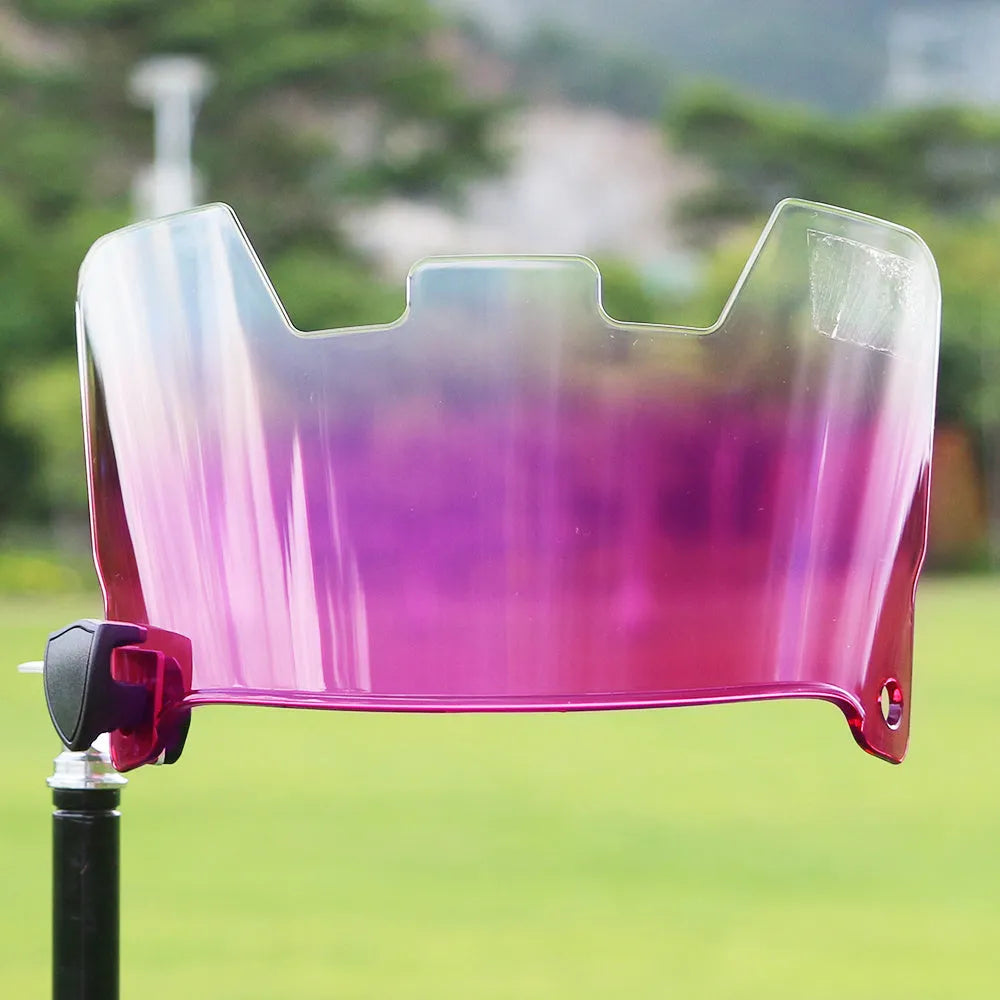 American-style multicolour rugby helmet goggles with a tool-free mounting system