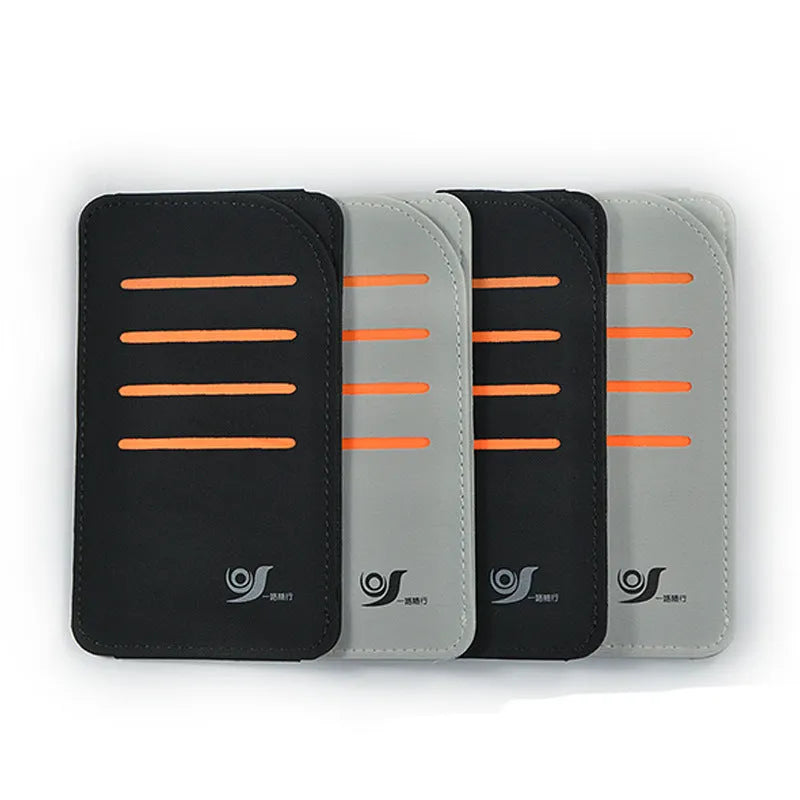 Car sun visor shading panel kit showing four panels and a storage bag in grey or black.