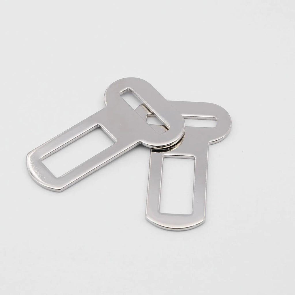 26mm silvery metal pet leash safety buckle with carabiner clip for vehicle restraint