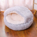Waterproof semi-surrounded cloth dog kennel showing colour options and sizing from 35cm to 60cm