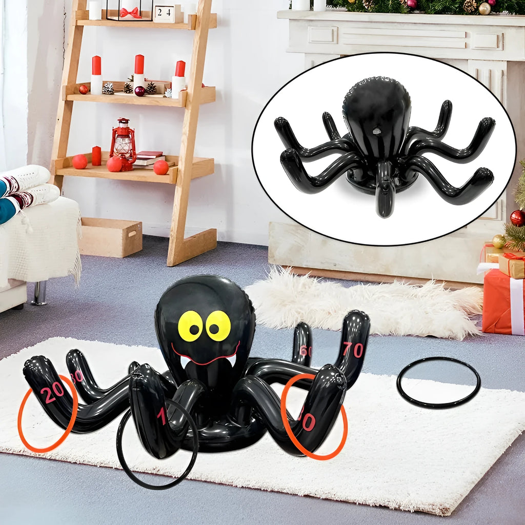 Ghost Festival inflatable octopus ferrule throwing toy in multiple colour variations