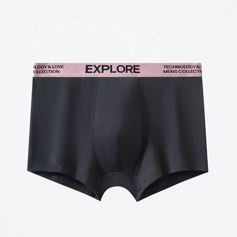 Men's cotton antibacterial sports underwear in mid waist design showing colour options