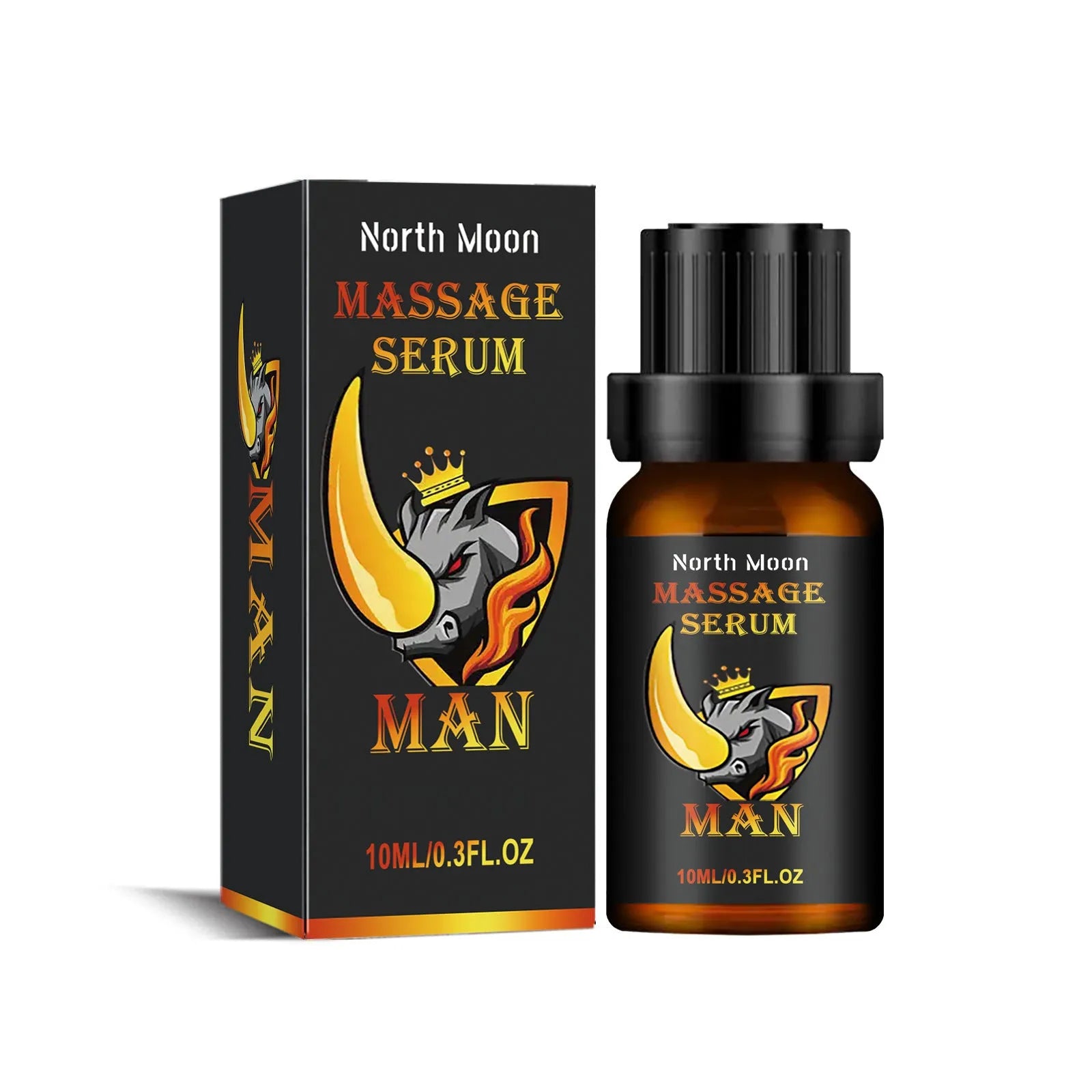 10ml men's essential oil bottle with ginger root oil, jojoba oil and vitamin E for massage