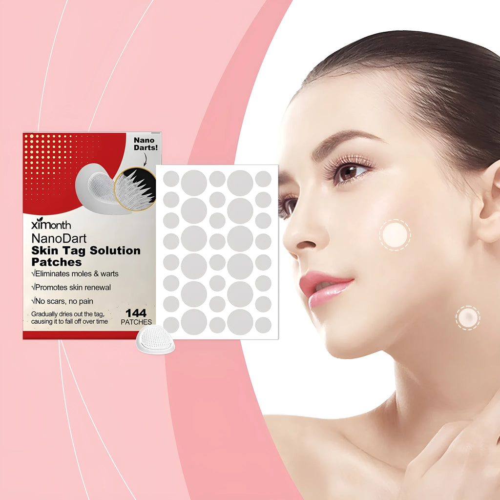 Nursing adhesive bandage kit with 144 skin wart invisible repair patches and microneedle patch