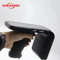 SLP-05 handheld Android UHF RFID reader scanner on a warehouse shelf