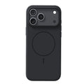 iPhone 17 magnetic protective case with frosted matte finish in black and peak rock colours