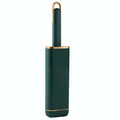 Reusable pet hair remover brush with self-cleaning storage box in blue, green or white