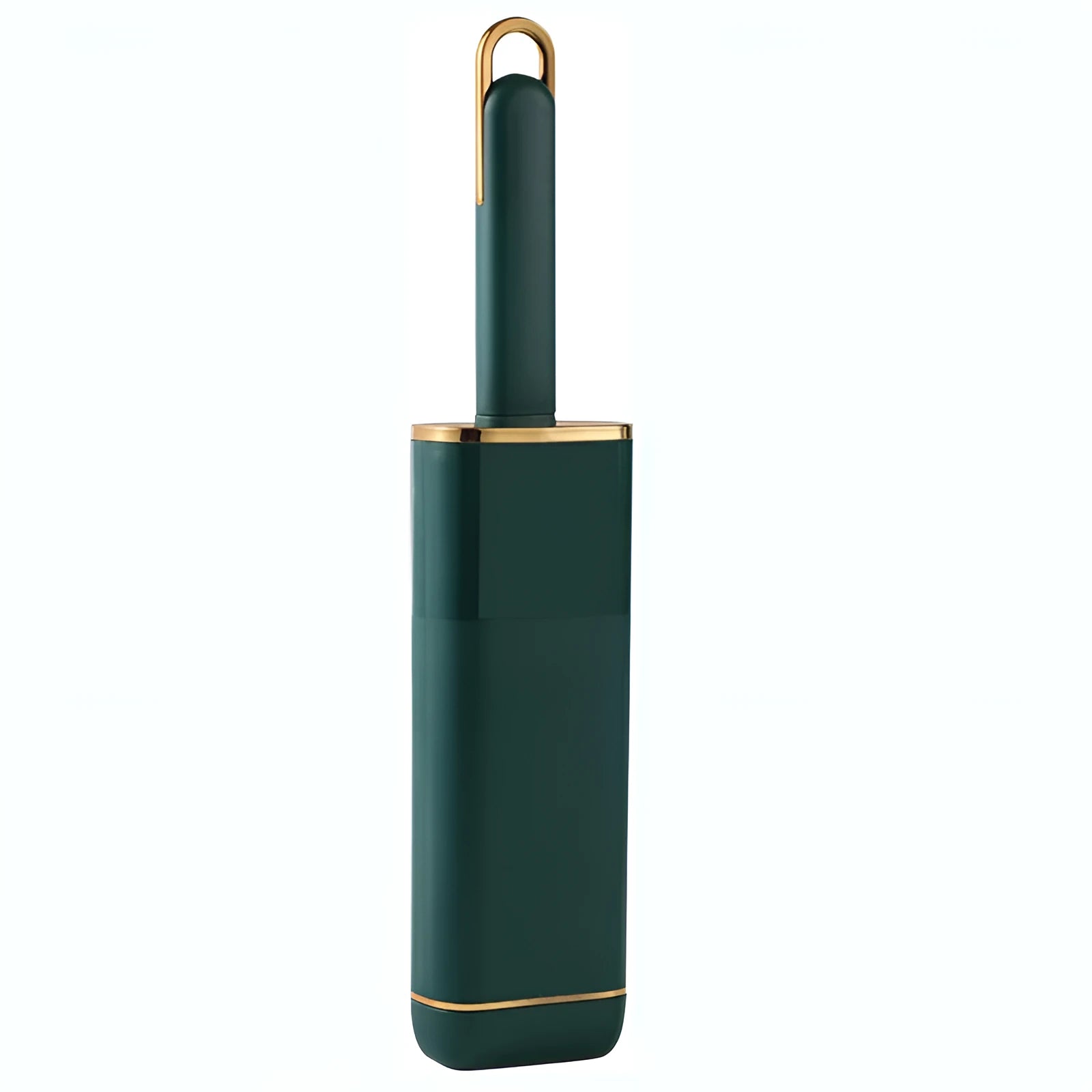 Reusable pet hair remover brush with self-cleaning storage box in blue, green or white