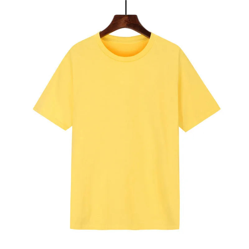Men's loose-fit black cotton T-shirt with short sleeves and a printed graphic on the front.