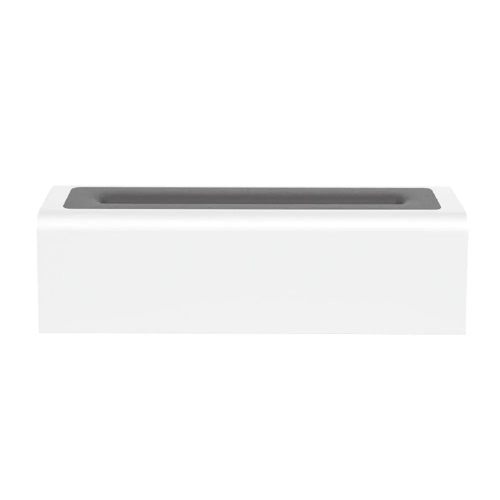 Square black or white USB aroma diffuser with colourful flame effect light and water tank