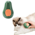 Green and white cat steam brush with water spray function and silicone teeth for pet grooming